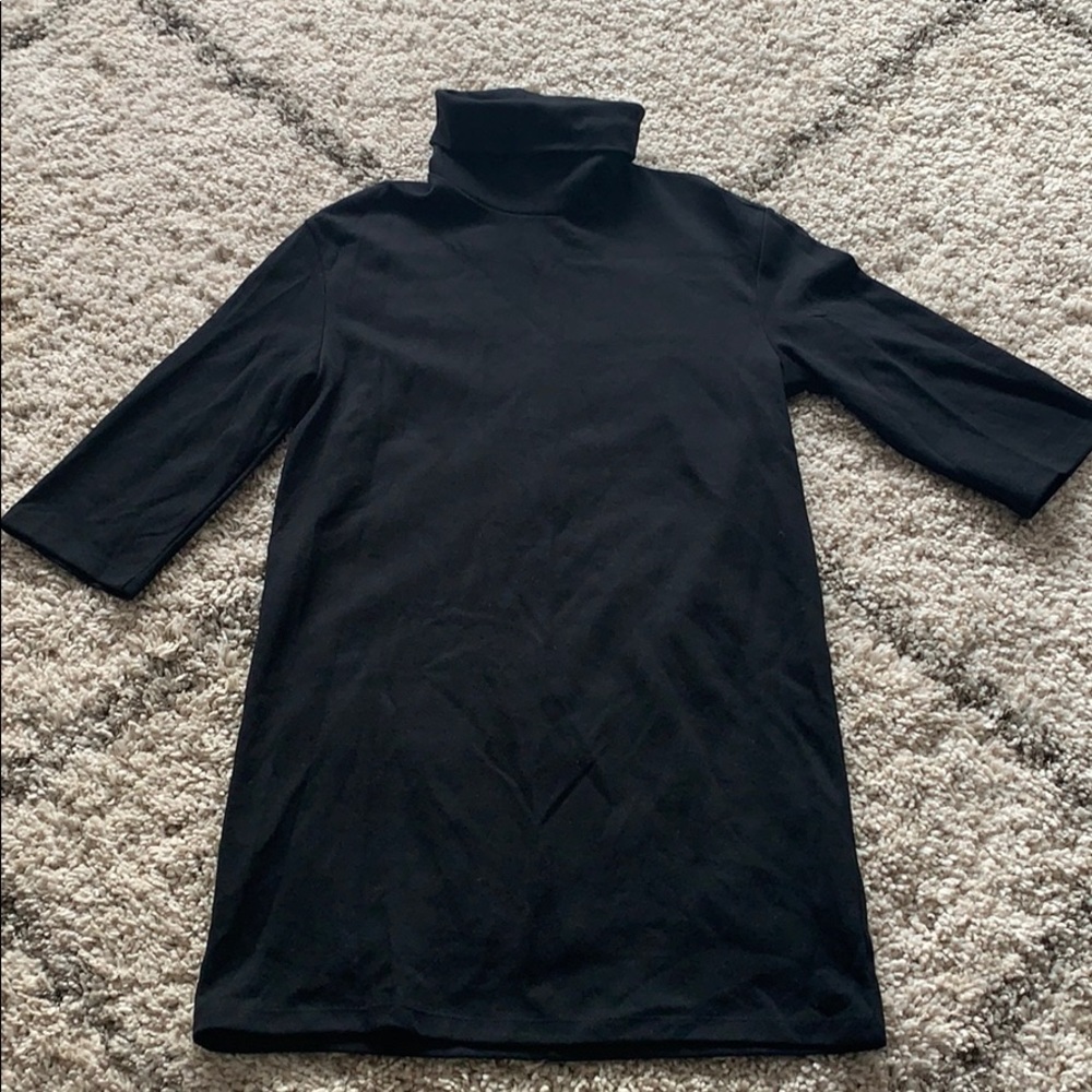 Zara black turtleneck dress